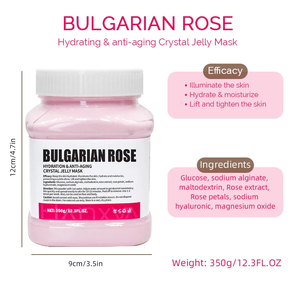 350g Jelly Mask Powder – Rose & Lavender Crystal Collagen Facial Mask
