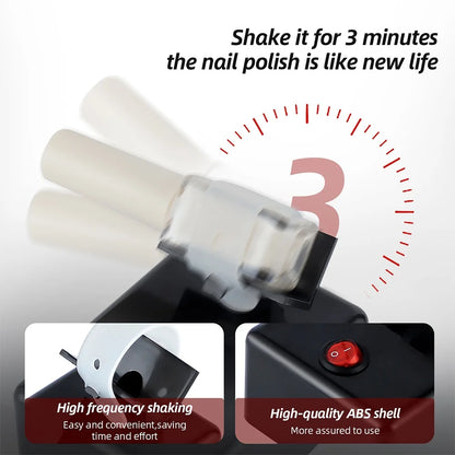 Electric Nail Polish Shaker – Gel Polish, Ink & Paint Mixing Machine
