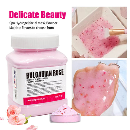 350g Jelly Mask Powder – Rose & Lavender Crystal Collagen Facial Mask