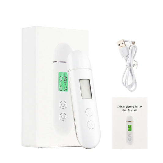 Skin Tester & Analyzer – Moisture, Oil, Elasticity & Skin Age Meter