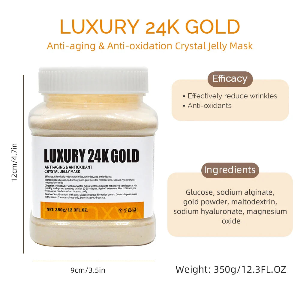 350g Jelly Mask Powder – Rose & Lavender Crystal Collagen Facial Mask