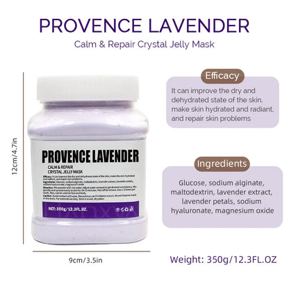 350g Jelly Mask Powder – Rose & Lavender Crystal Collagen Facial Mask