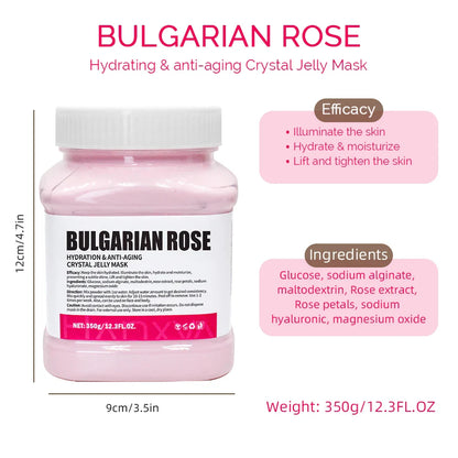 350g Jelly Mask Powder – Rose & Lavender Crystal Collagen Facial Mask