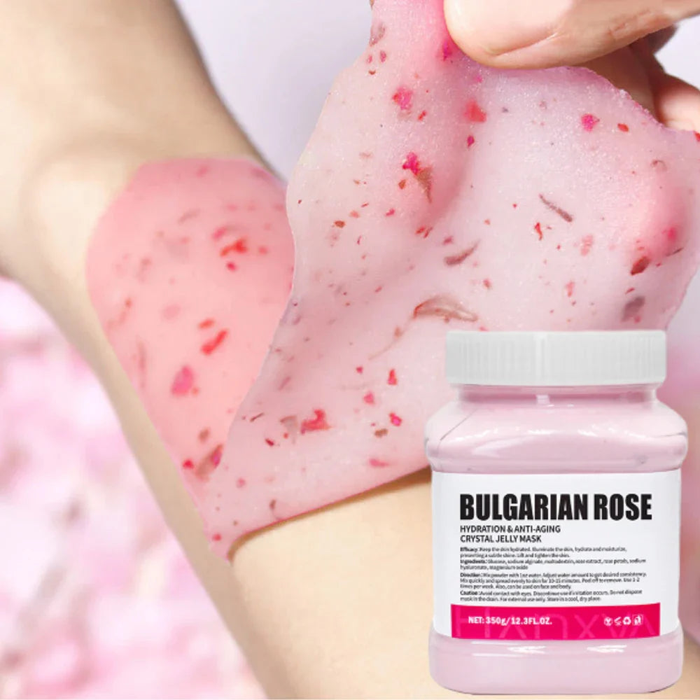 350g Jelly Mask Powder – Rose & Lavender Crystal Collagen Facial Mask