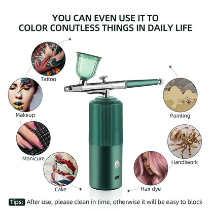 Mini Airbrush Kit – Multifunctional Spray Gun for Beauty & Creative Use